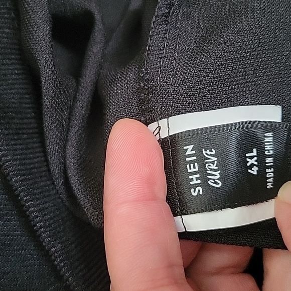 Shein 4x (fits like 2x) Black Corduroy Dress - Picture 2 of 4